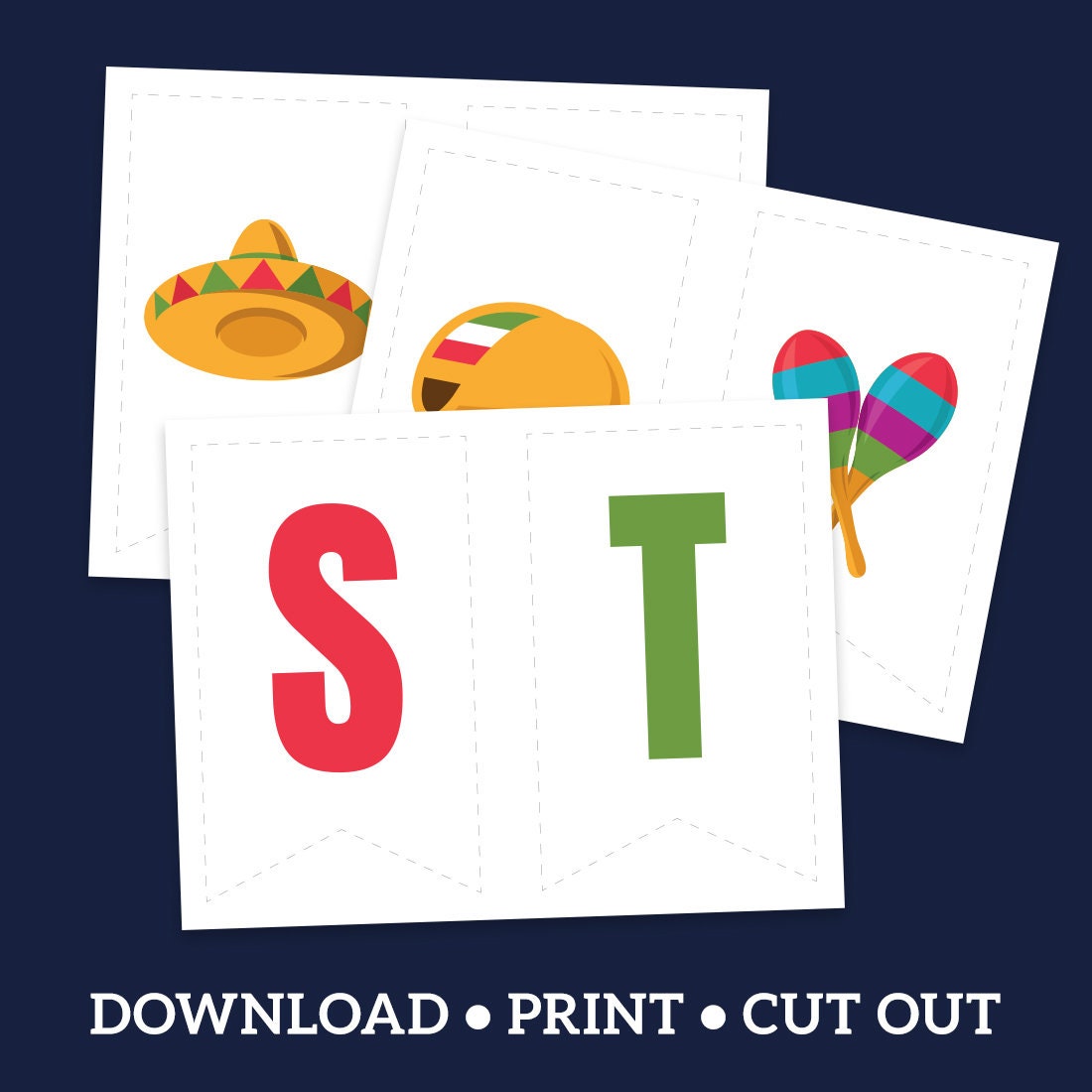 the Fiesta Time Banner - Digital Download