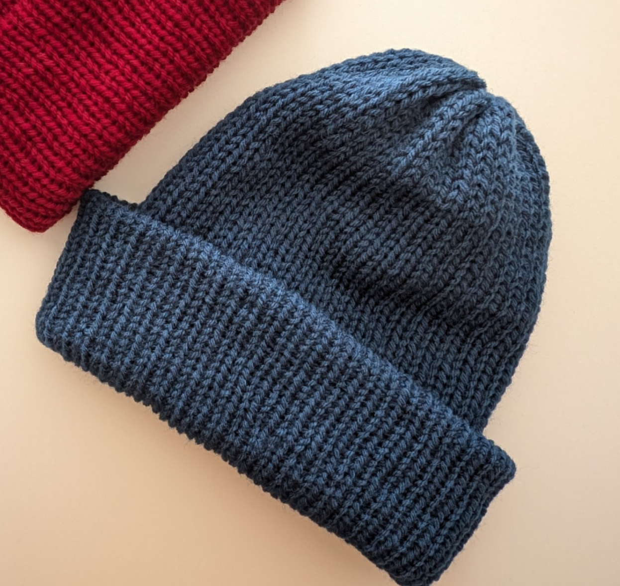 Adult Basic Pom Beanie (Cool Tones)