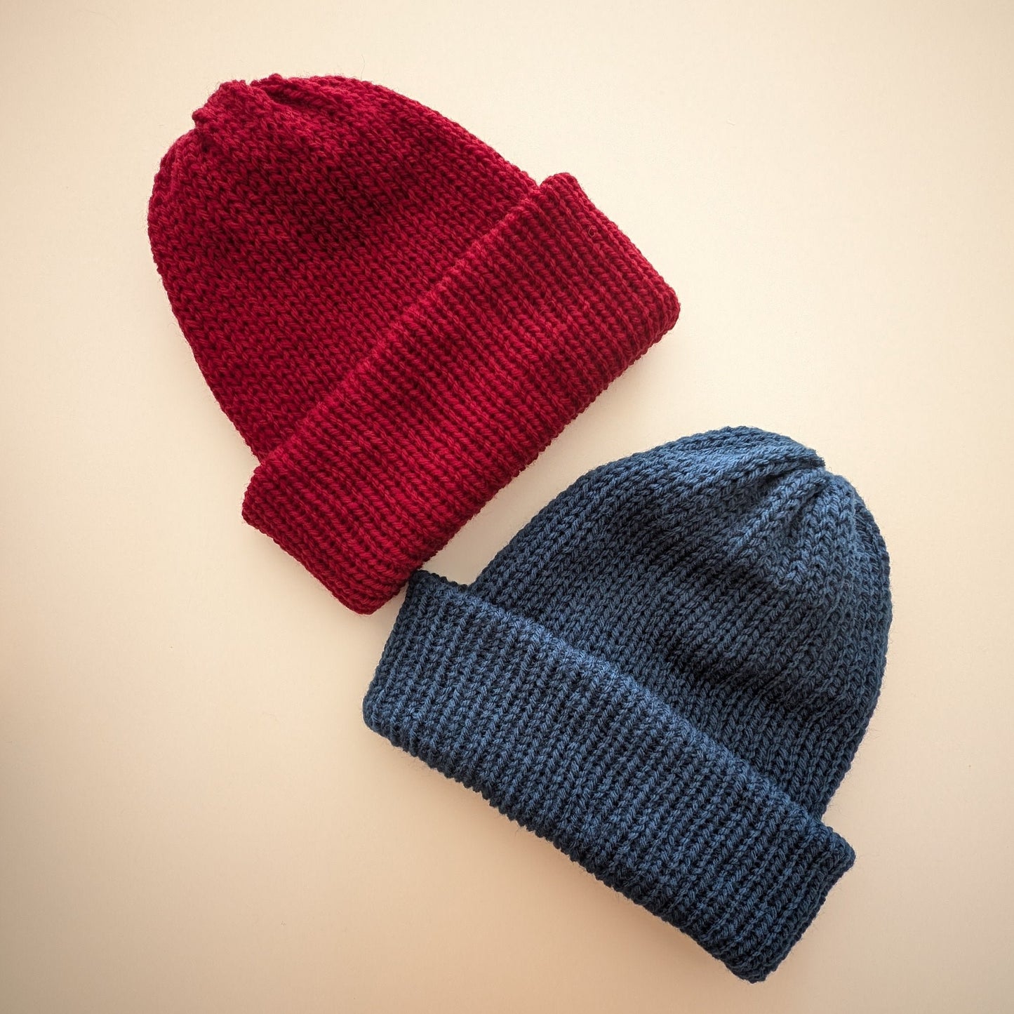 Adult Basic Pom Beanie (Cool Tones)