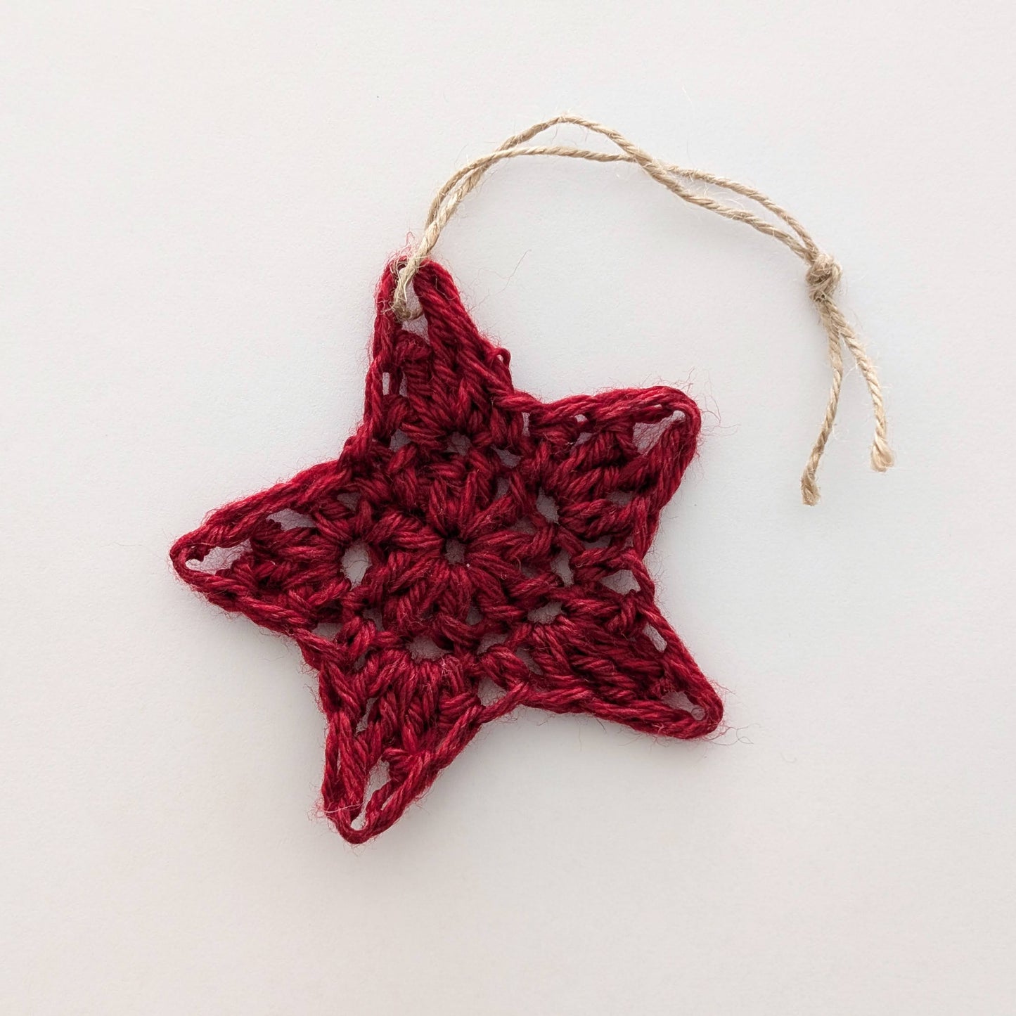 Crochet Star Ornament