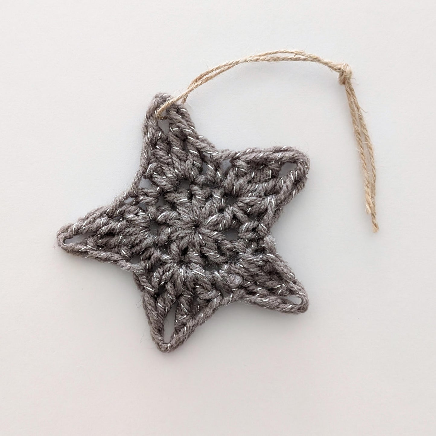 Crochet Star Ornament