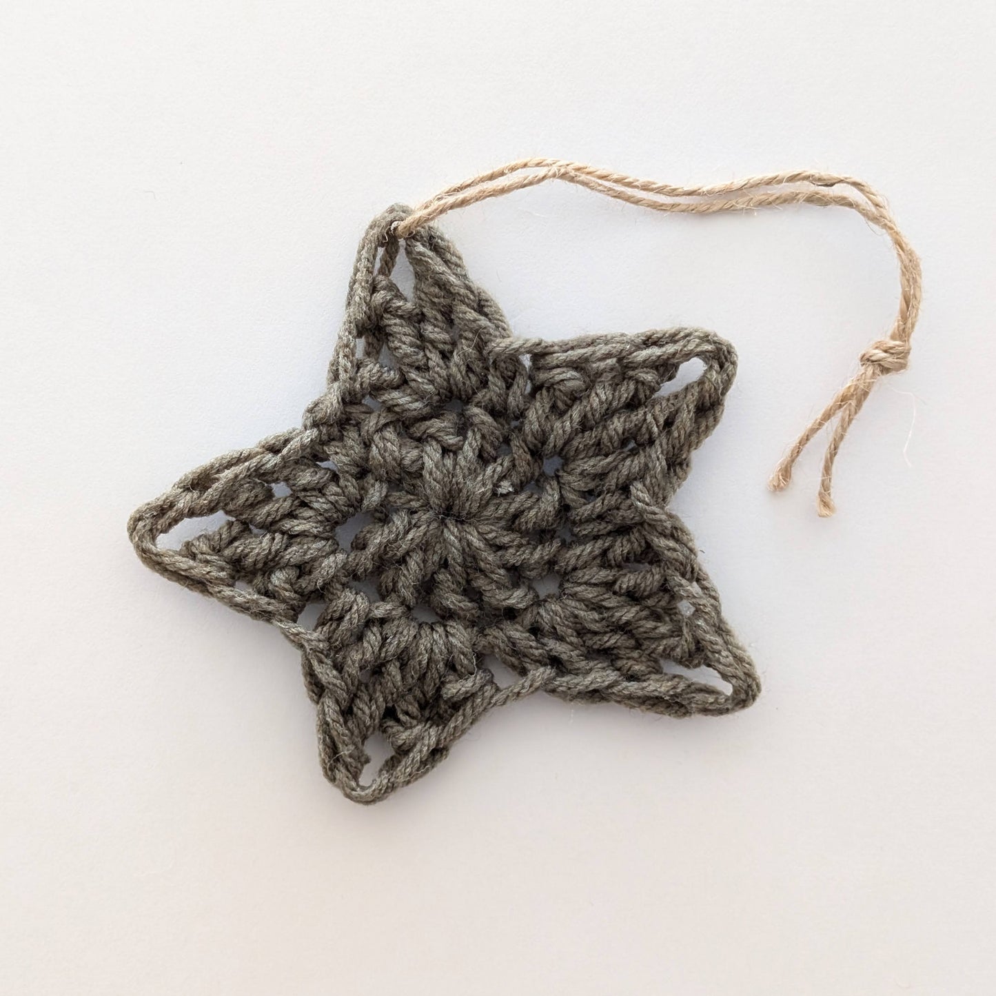 Crochet Star Ornament