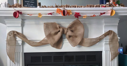 Big Burlap Bow